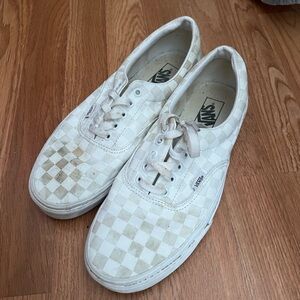 Vans Classic White Checkered Shoes